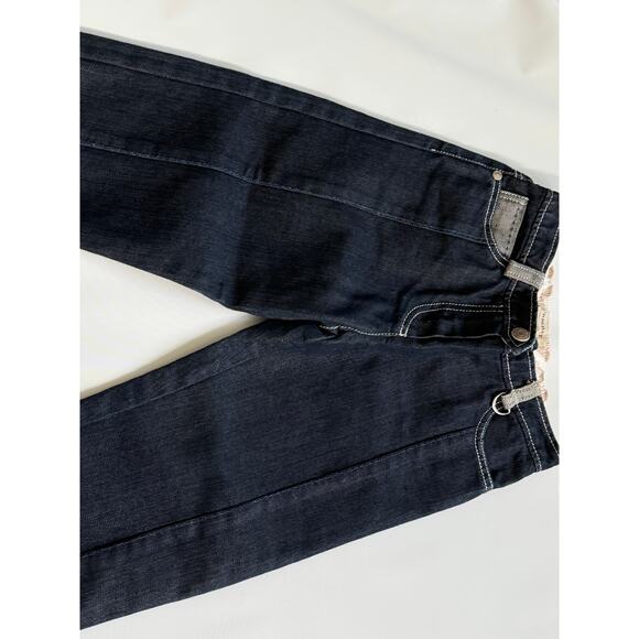 Burberry Kids Cuff Straight Denim Jeans Girls 3Y Vintage Luxury Old Money Blue - Picture 8 of 16